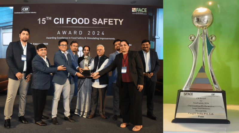 Cargill Recognized for Outstanding Performance and Strong Commitment in Food Safety at CII Food Safety Awards 2024