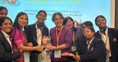 Scindiya Kanya Vidalaya, Gwalior wins 2 Gold Awards at the ICQCC 2025 Taiwan