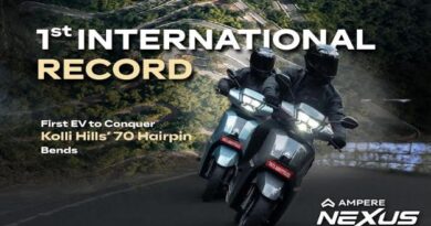 Ampere Becomes India's First E2W Brand to Enter Asia Book of Records by Navigating the 70-hairpin Bends of Kolli Hills, TN