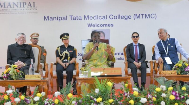 President of India Visits Manipal Tata Medical College, Applauds Its Role in Advancing Healthcare in Jharkhand