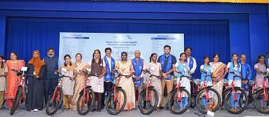 Rotary Club of Chennai Legends and Rotary Dist 3234 Donate 225 Free Bicycles to Schoolgirls in Chennai
