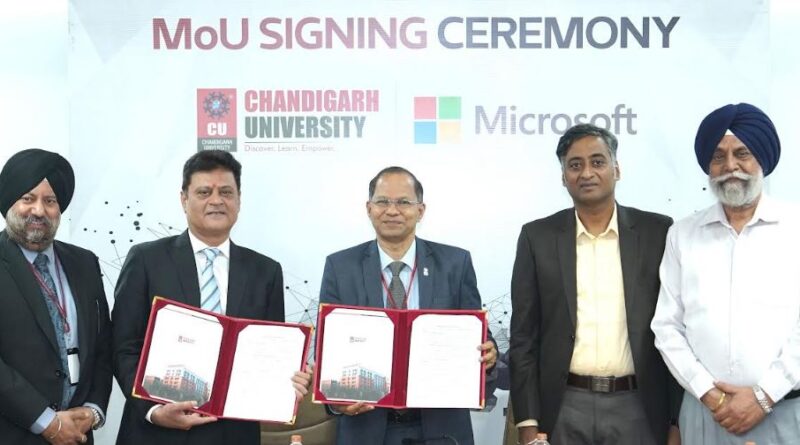 Microsoft Establishes 'Skill Center' at Chandigarh University
