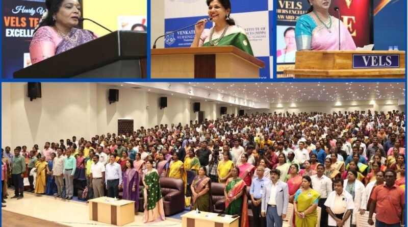 VELS University Honours More than 2,000 Teachers Across Tamil Nadu