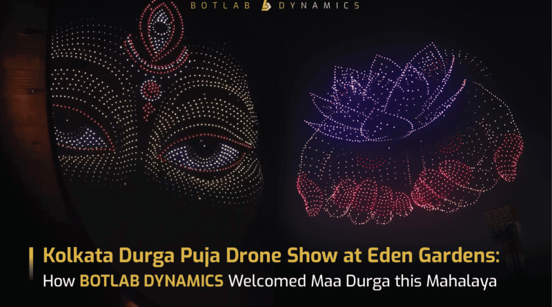 Durga Puja Drone Show by BotLab Dynamics Steals the Spotlight at Kolkata's Grand Mahalaya Celebrations