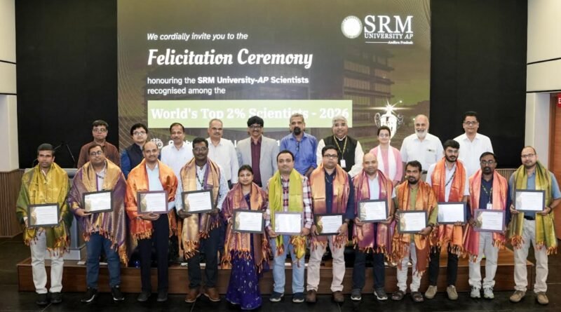 SRM AP's Research Excellence Grows as 20 Faculty Members Feature Among the World's Top 2 percent Scientists