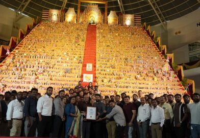 SPR City Enters World Book of Records with Tallest Golu Display; Attracts Over One Lakh Visitors