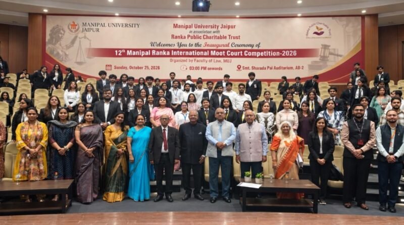Manipal University Jaipur Hosts 12th Manipal Ranka International Moot Court Competition